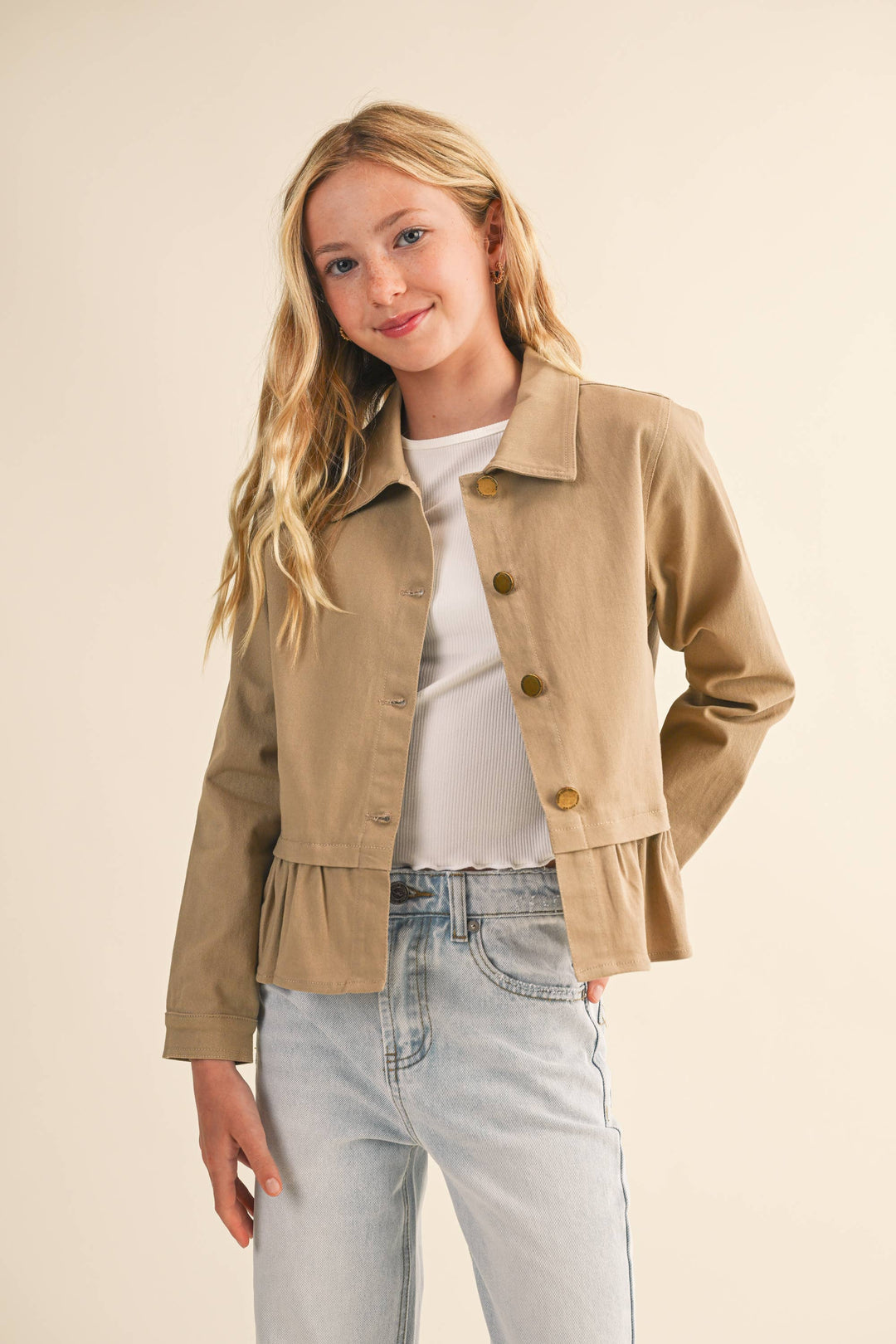 Heart And Arrow Cropped Field Jacket