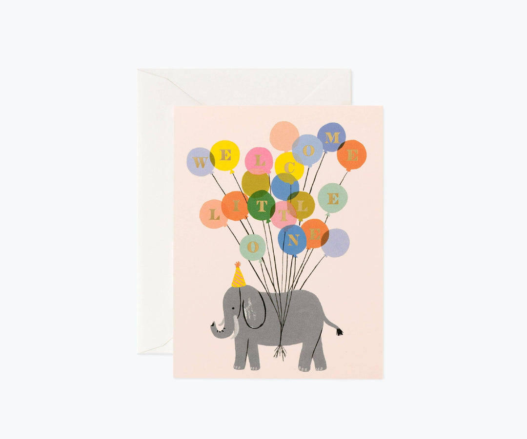 Rifle Paper Co Welcome Elephant Card
