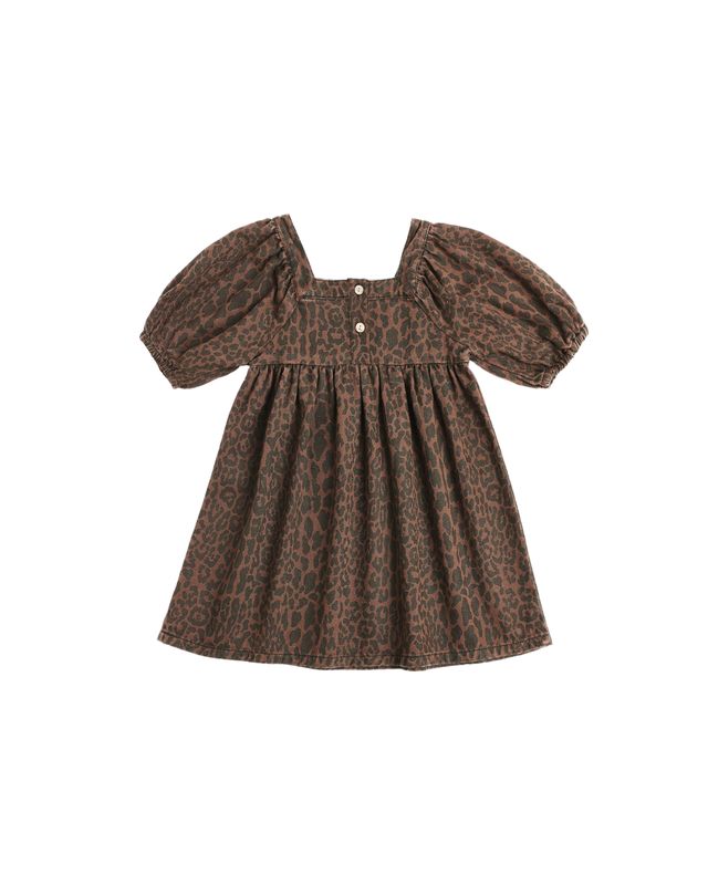 Rylee + Cru Gretta Babydoll Dress - Leopard