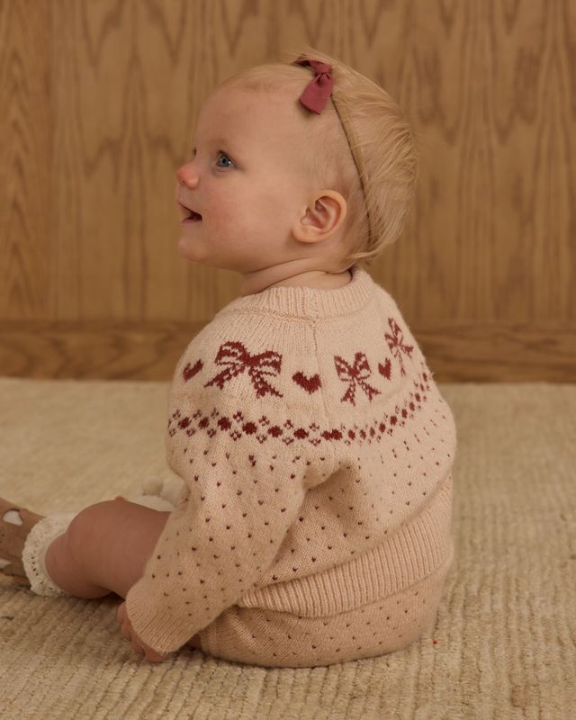 Rylee + Cru Fair Isle Sweater - Bows