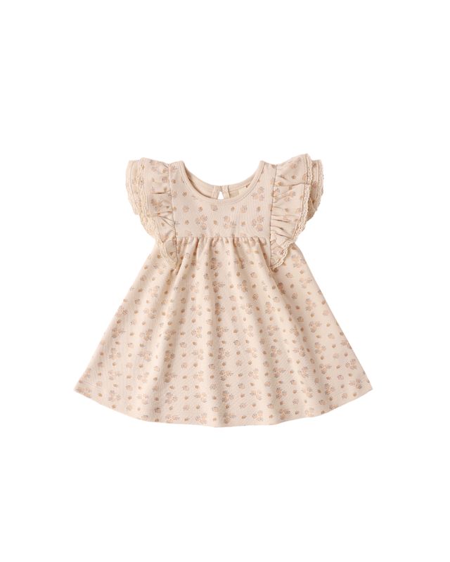 Quincy Mae Flutter Dress - Strawberries