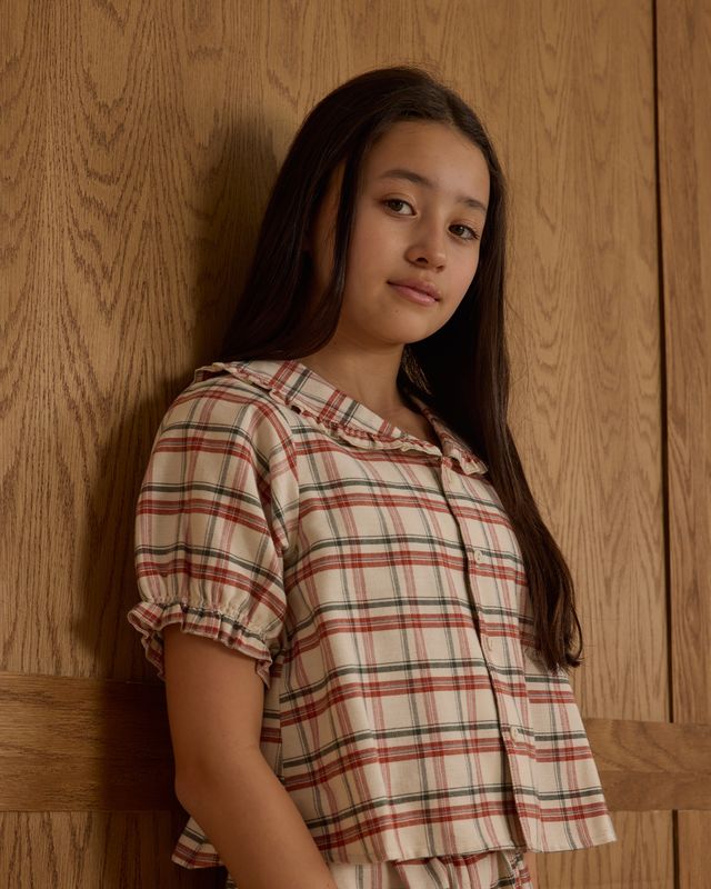 Rylee + Cru Teen Ruffle Pajamas - Holiday Flannel