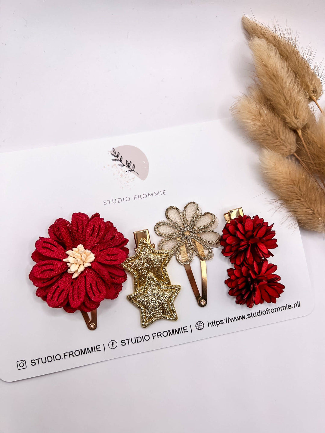 Studio Frommie Valentines Hair Clips Set