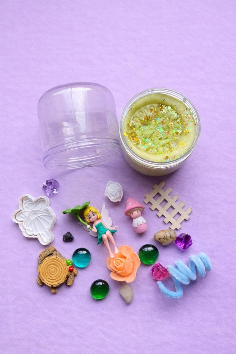 Magnolia Dough Co. Sensory Play Jar - Fairy Garden