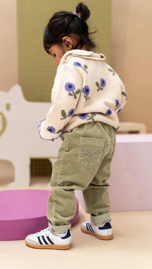 Babyface Blueberry Flower Sweater
