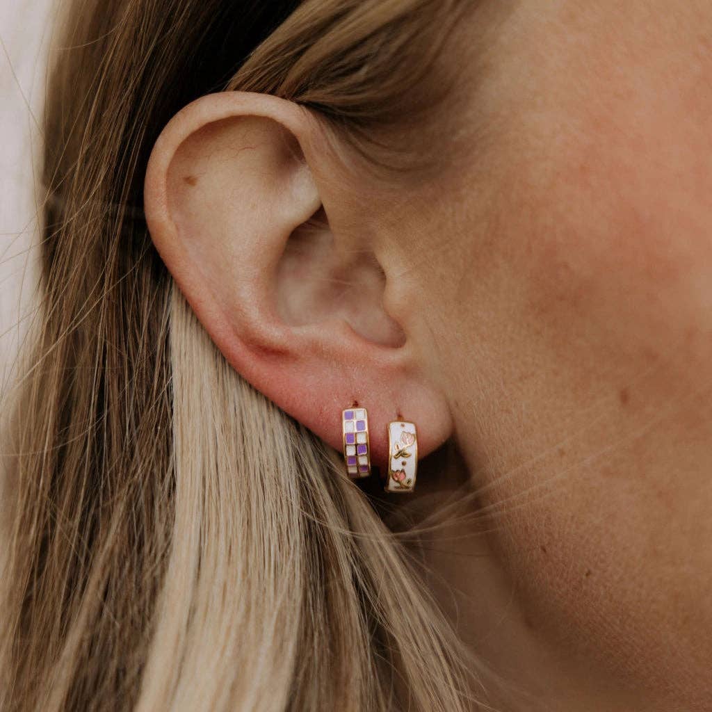 Mauve Jewelry Co Eloise Tea Cup Hoops