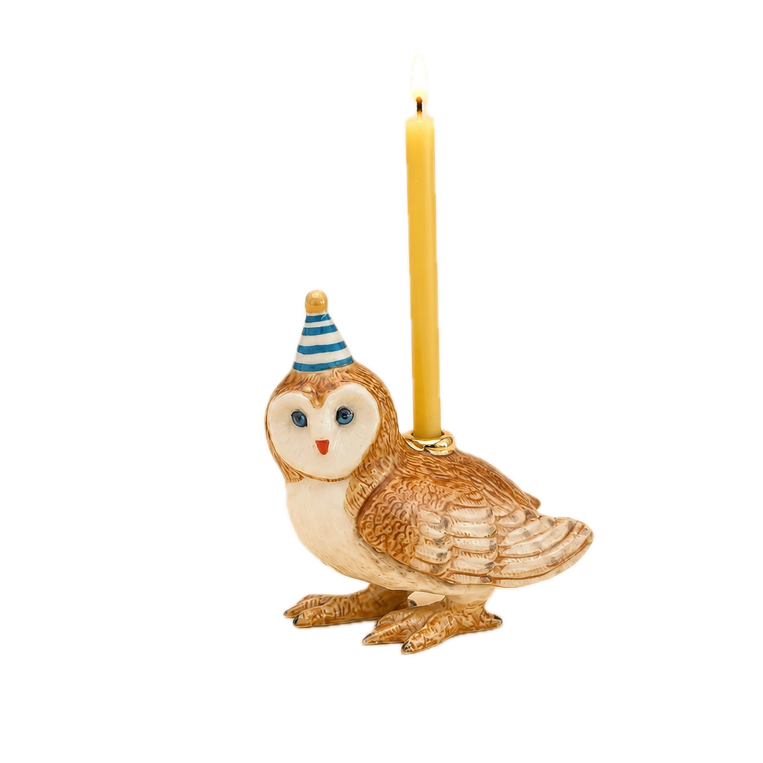 Camp Hollow Barn Owl Cake Topper
