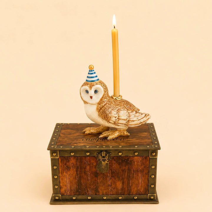 Camp Hollow Barn Owl Cake Topper