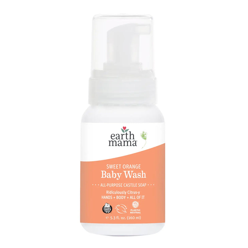 Earth Mama Sweet Orange Baby Wash - 5.3oz