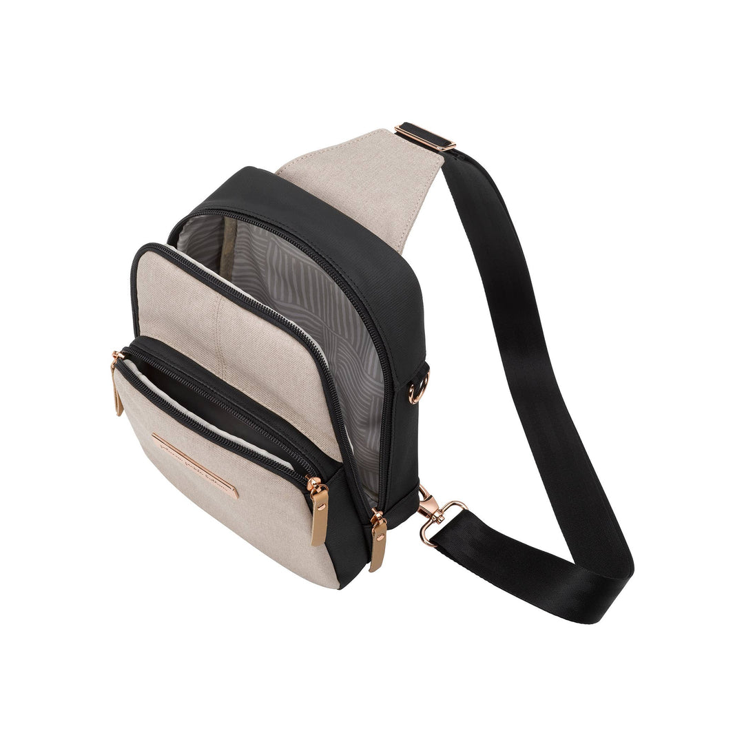 Petunia Criss-Cross Sling - Sand/Black
