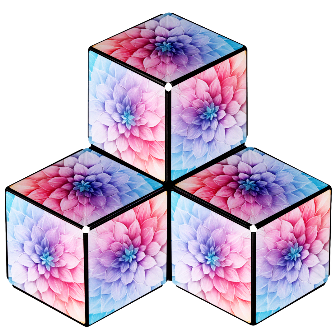 Shashibo Tie Dye Twist Magnetic Puzzle Cube