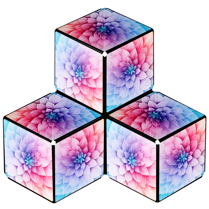 Shashibo Tie Dye Twist Magnetic Puzzle Cube