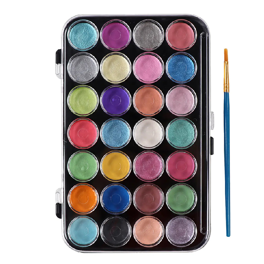 Bright Stripes iHeartArt 28 Metallic Watercolors
