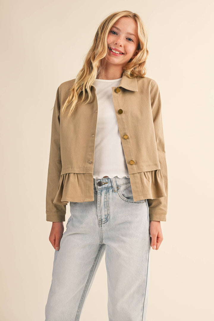Heart And Arrow Cropped Field Jacket