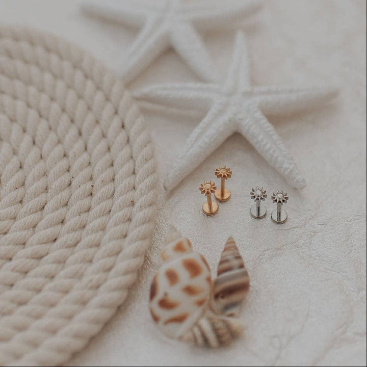 Mauve Jewelry Co Sunshine Flat Back Studs
