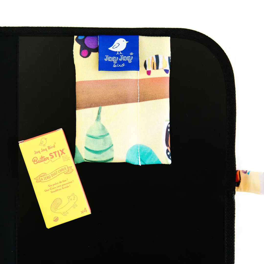 Jaq Jaq Bird Bugs Activity Chalk Place Mat