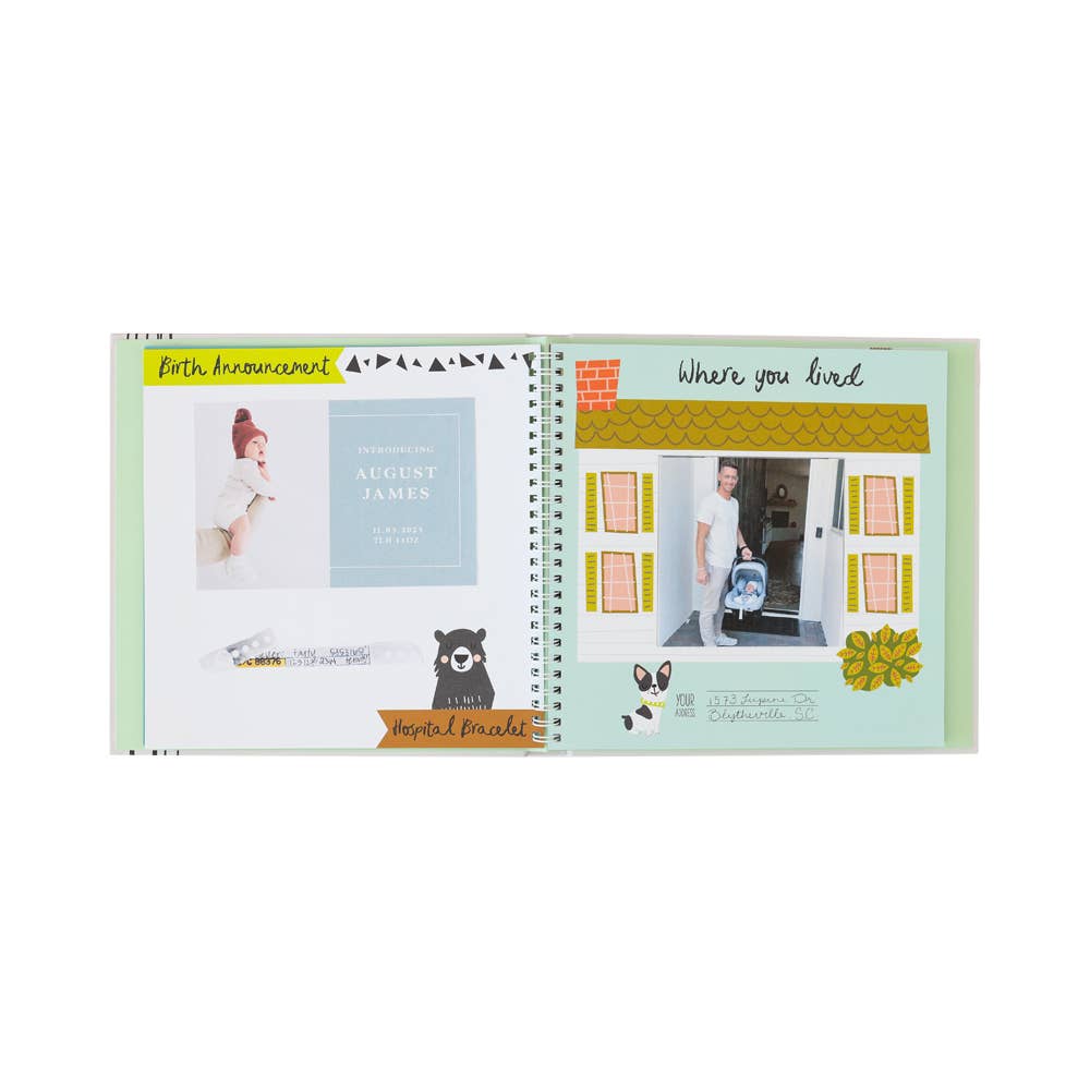 Lucy Darling Little Camper Baby Memory Book
