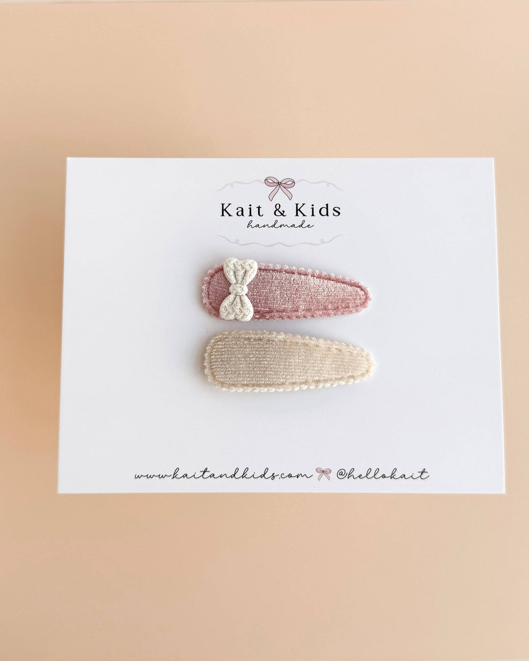 Kait + Kids Mini Bow Snap Clips
