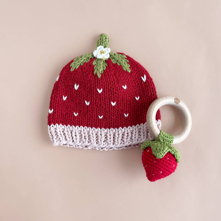 Blueberry Hill Teether - Strawberry