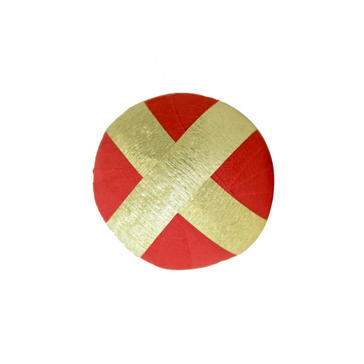 TOPS Malibu Mini Surprise Ball - Christmas Gold Metallic Stripes