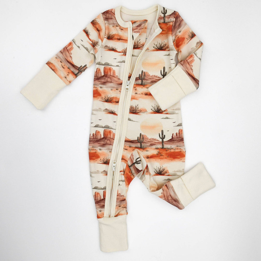 Earthy Organic Cotton Baby Pajamas  - Cliff
