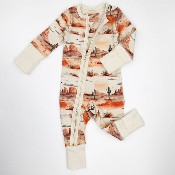 Earthy Organic Cotton Baby Pajamas  - Cliff