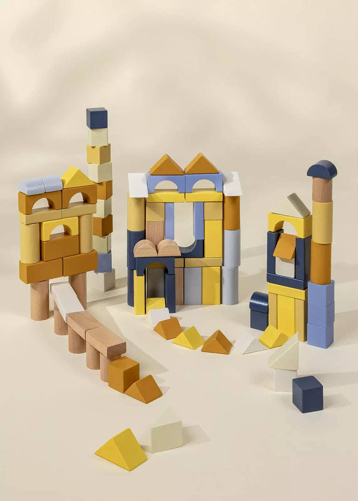 Coco Village Wooden Construction Blocks Set - 100pcs
