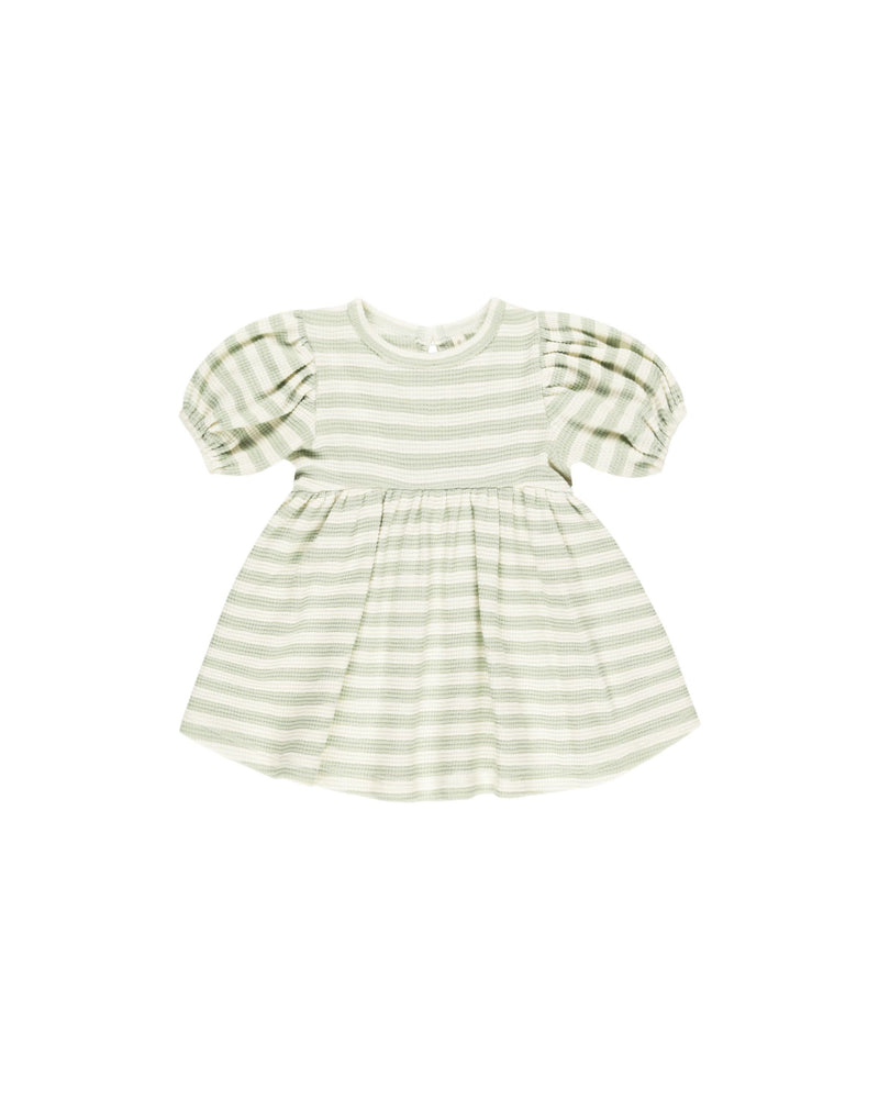 Quincy Mae Darla Dress - Mint Stripe