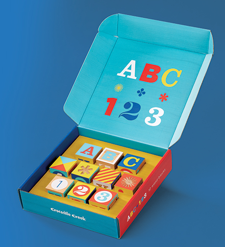 Crocodile Creek ABC 123 Wood Block Set