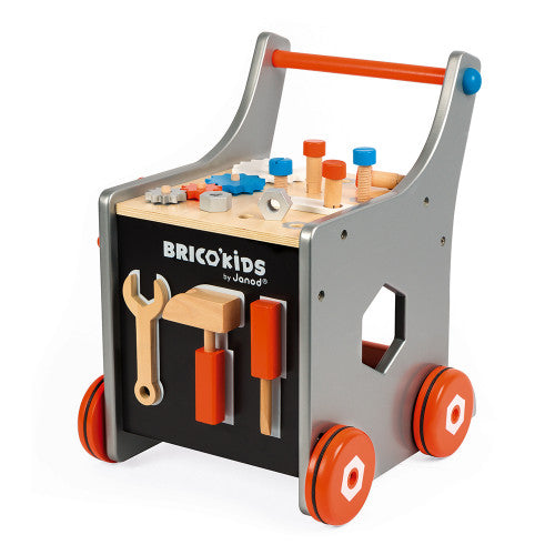 Janod DIY Wooden Trolly Push Toy