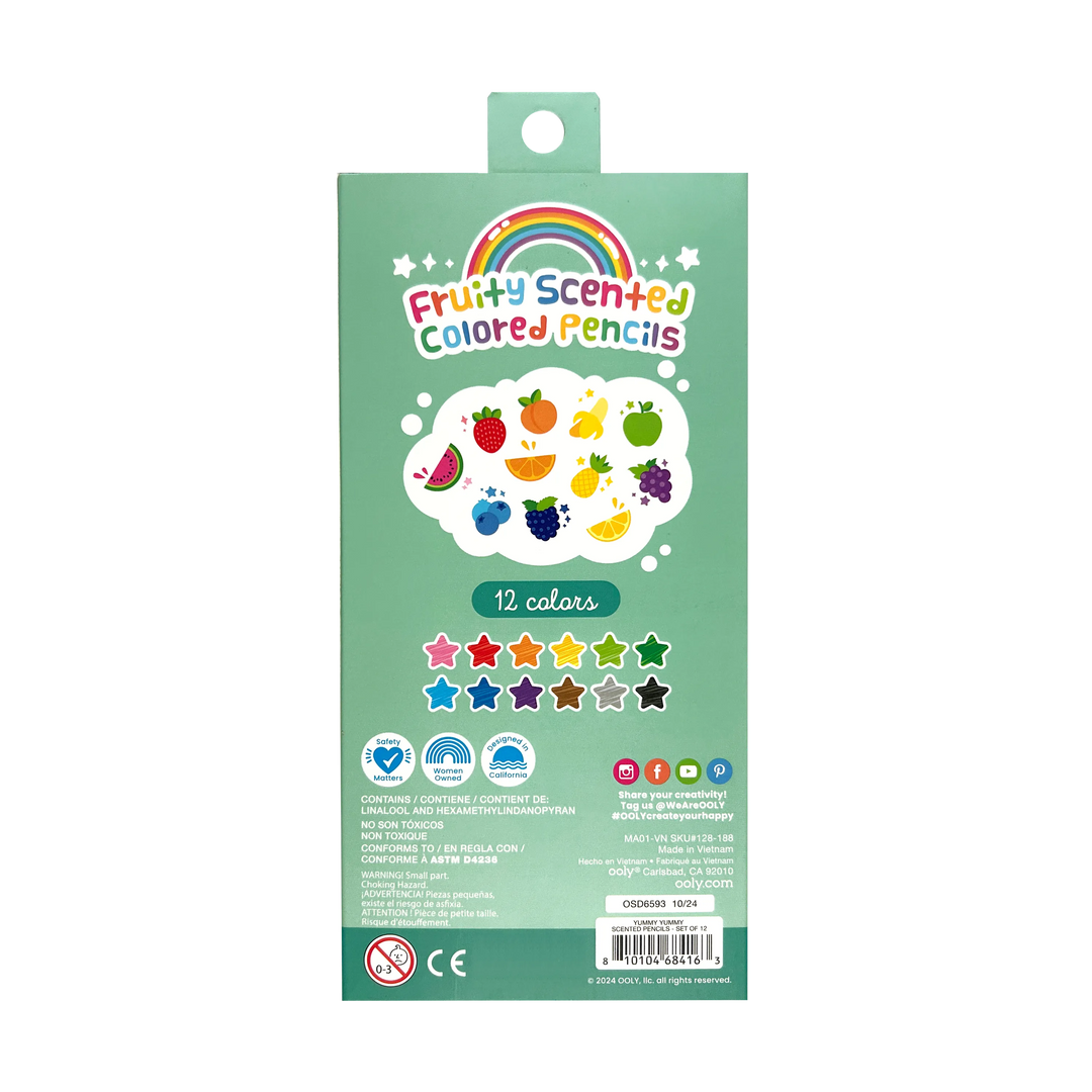 Ooly Yummy Yummy Scented Colored Pencils (Set of 12)