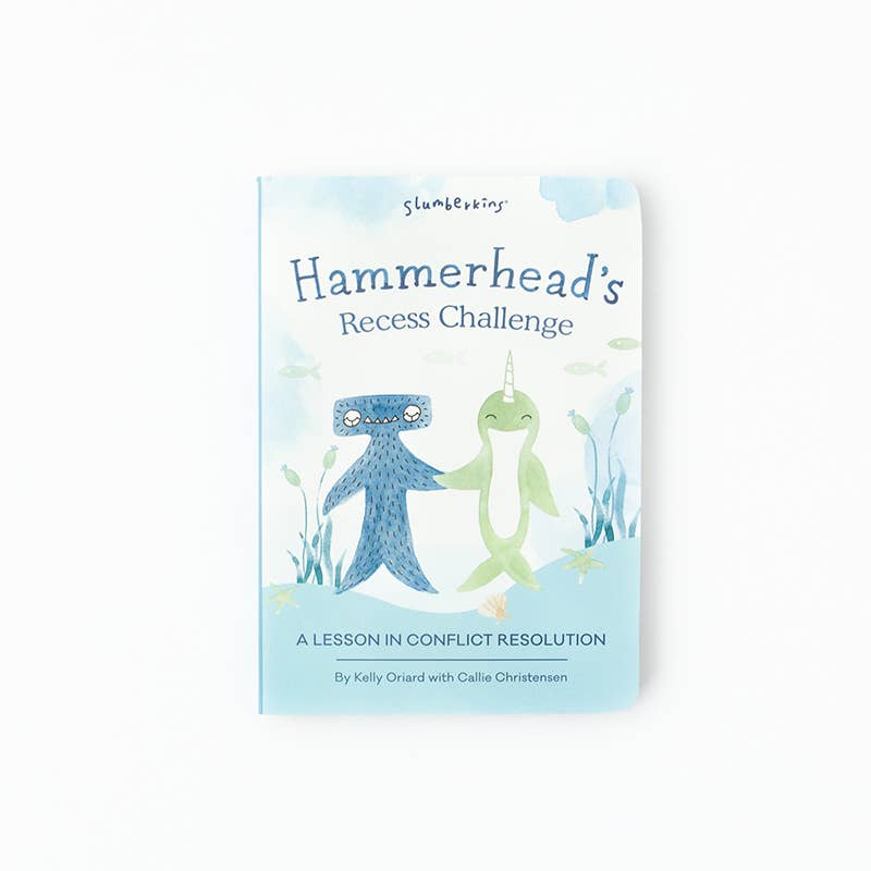 Slumberkins Hammerhead's Conflict Resolution Plush Snuggler Set +2 books