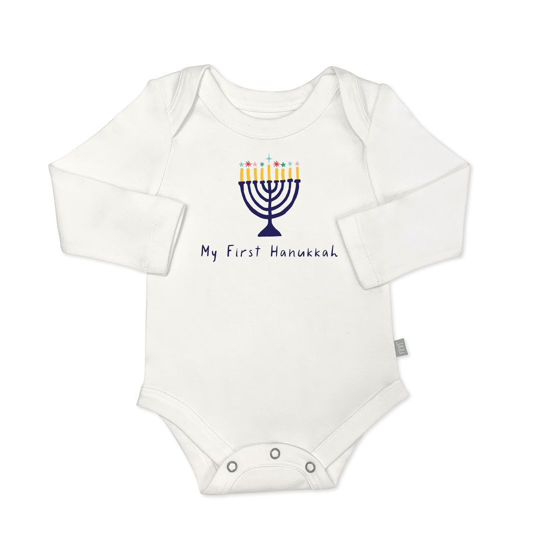 Finn + Emma Organic Bodysuit - My First Hanukkah