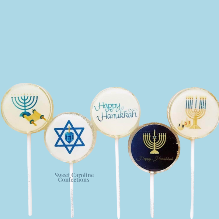 Sweet Caroline Hanukkah Lollipops - Marshmallow Flavor
