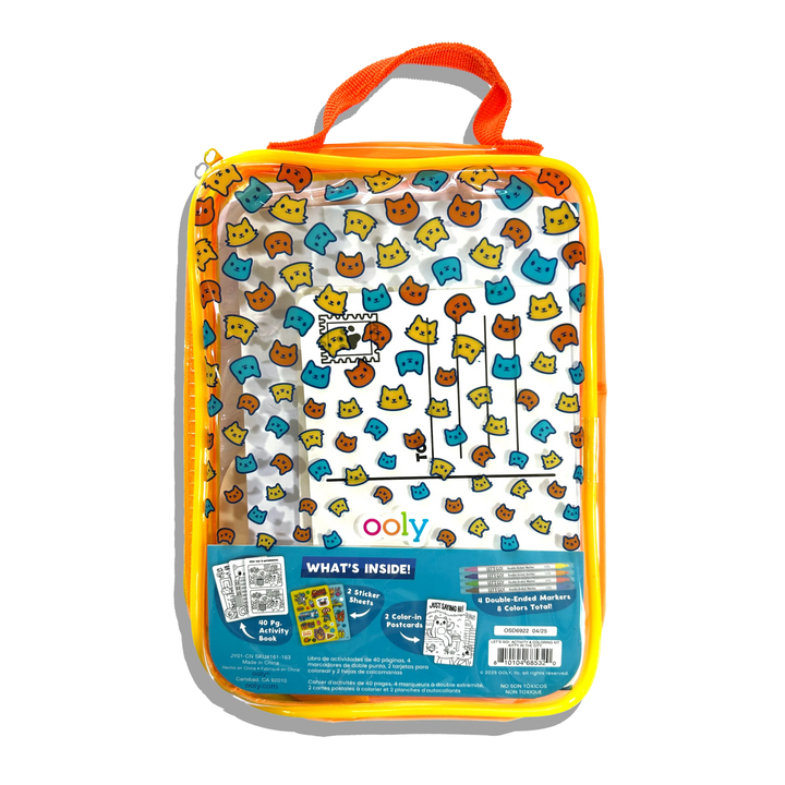 Ooly Let's Go! Activity & Coloring Kit - Kitty In The City