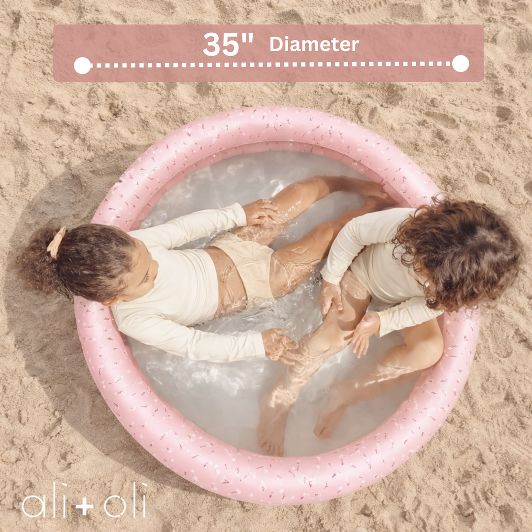 Ali+Oli Two-Ring Inflatable Kiddie Pool - Peony