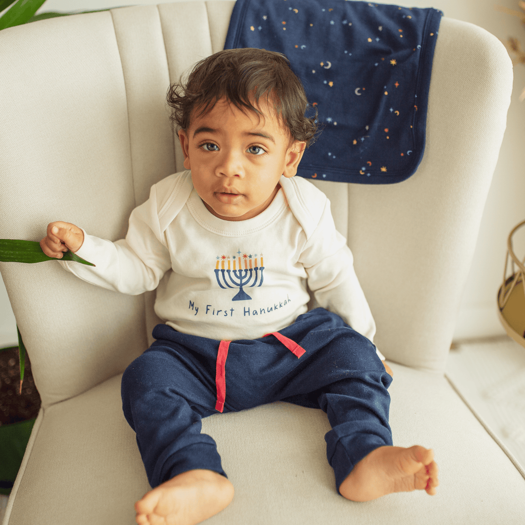 Finn + Emma Organic Bodysuit - My First Hanukkah