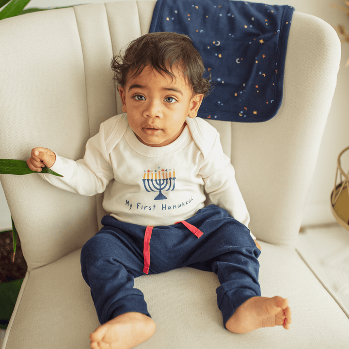 Finn + Emma Organic Bodysuit - My First Hanukkah