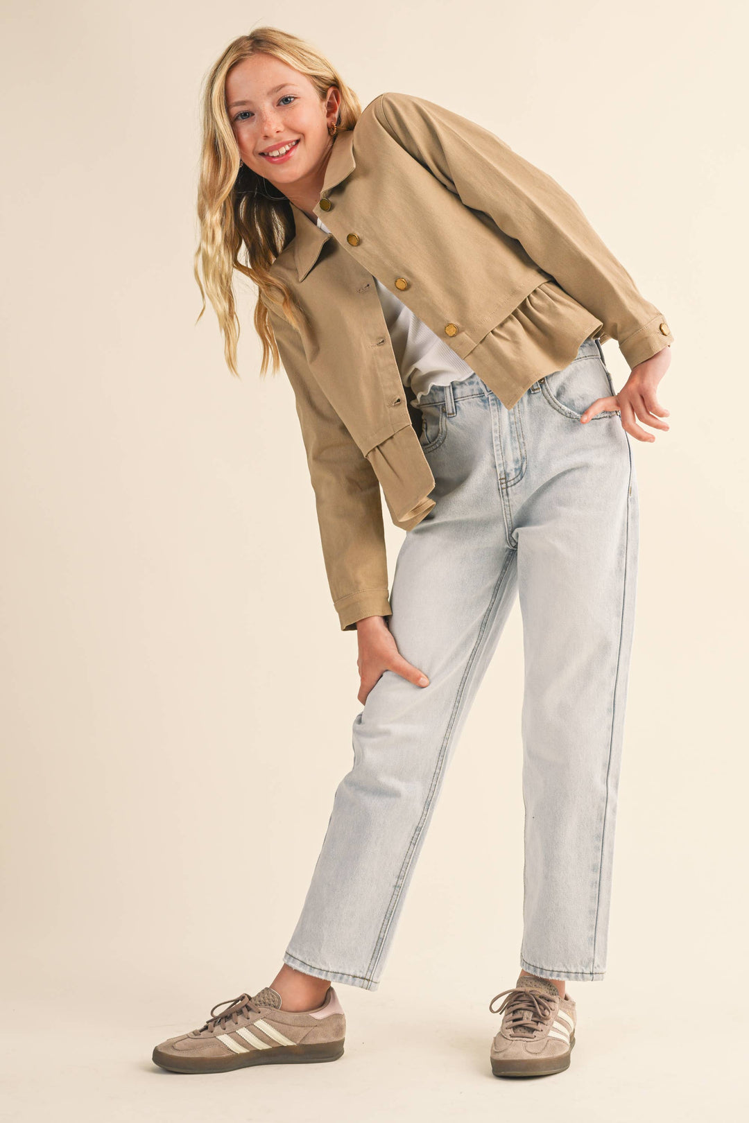 Heart And Arrow Cropped Field Jacket