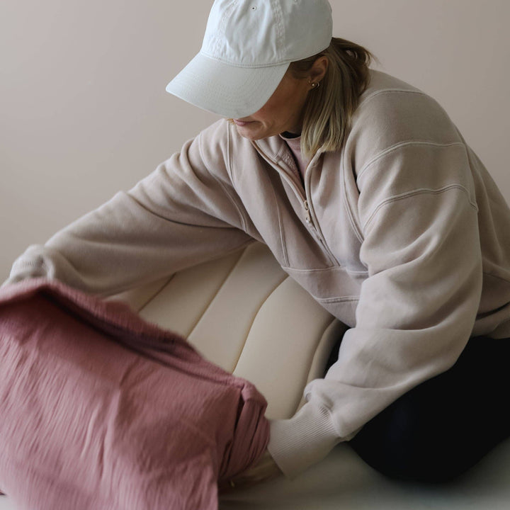 Lounger Curve Muslin Cover - Gumdrop