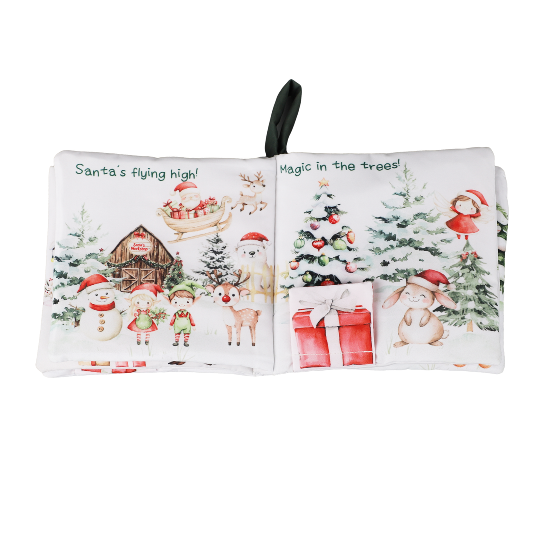 Ali + Oli Christmas Friends – 10-Page Crinkle Cloth Book for Babies
