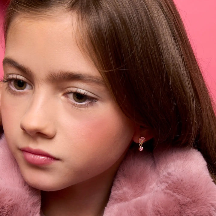 Girl Nation Little Luxe Flower Drop Earrings