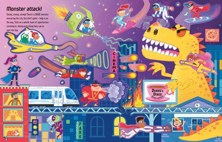 Usborne First Sticker Book Superheroes