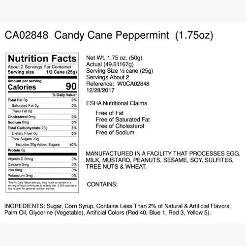 Hammond's Candies Hand-Spun Jumbo Candy Cane