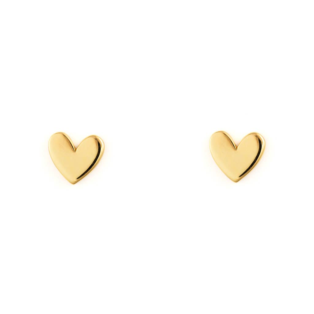 Bronwen Heart Post Earrings