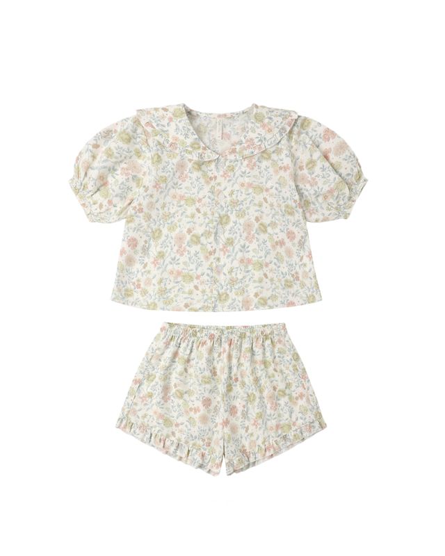 Delilah Pajama Set - Citron Bloom