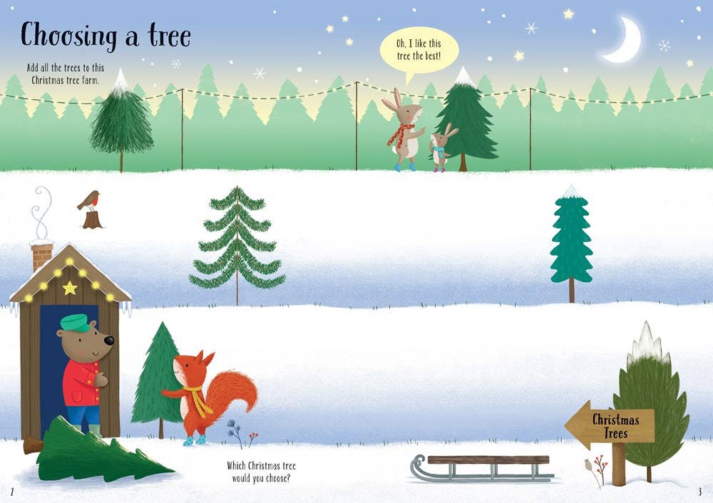 Usborne Sparkly Christmas Trees