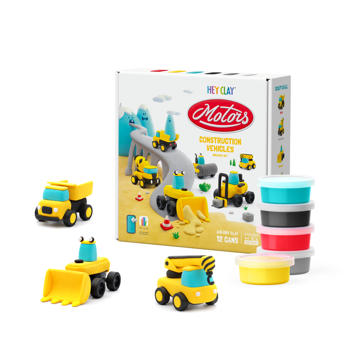 Fat Brain Toys Hey Clay - Construction Vehicles