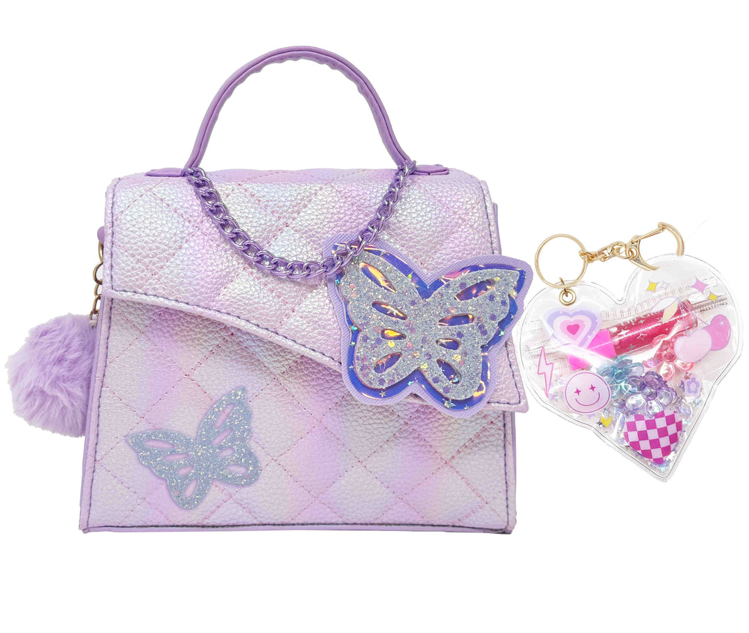 Hot Focus Fancy Crossbody Handbag - Tie Dye Butterfly