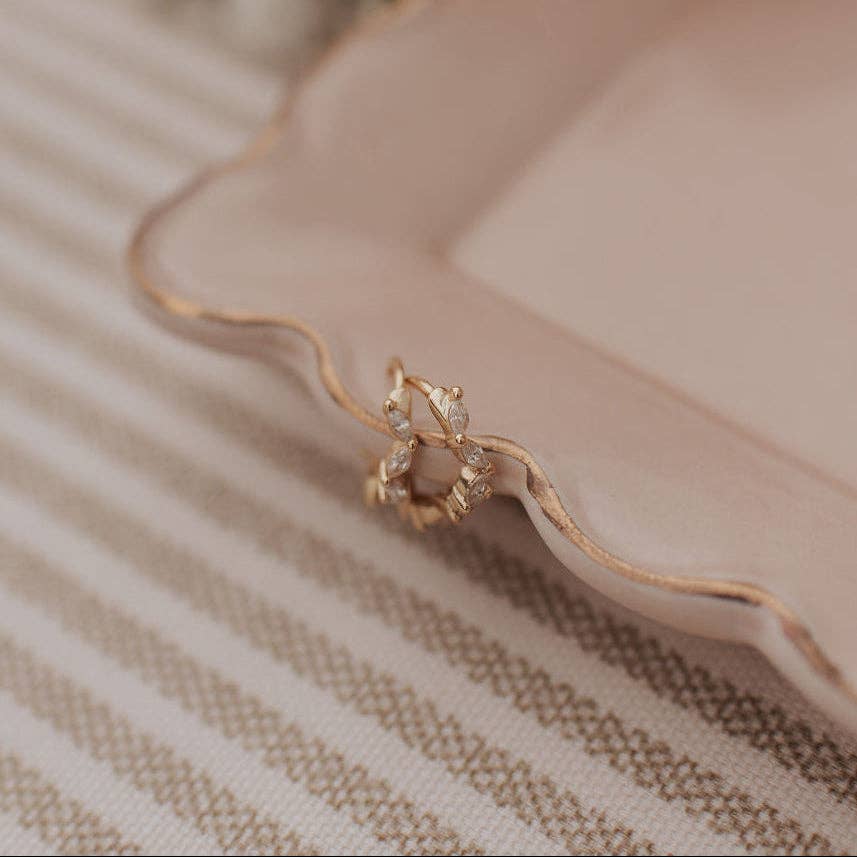 Mauve Jewelry Co Iris Diamond Hoops